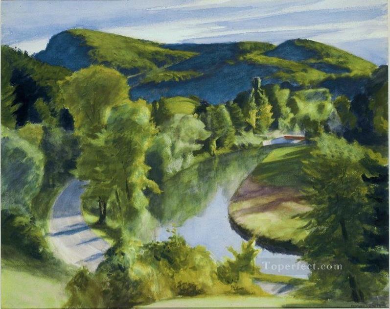 first branch of the white river vermont Edward Hopper Oil Paintings